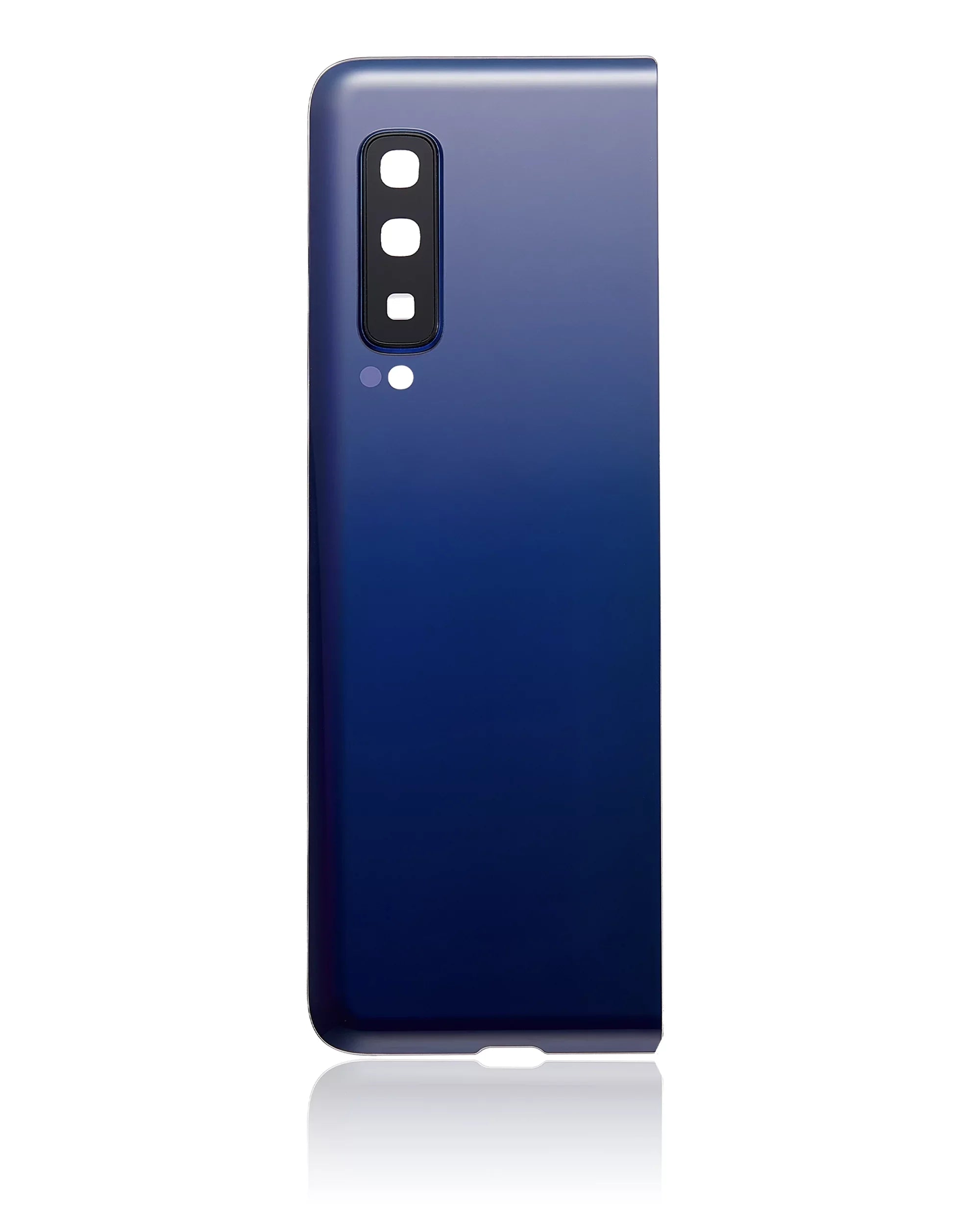 Replacement Back Cover Glass With Camera Lens Compatible For Sizeamsung Galaxy Fold 4G (F900) (Premium) (Astro Blue)