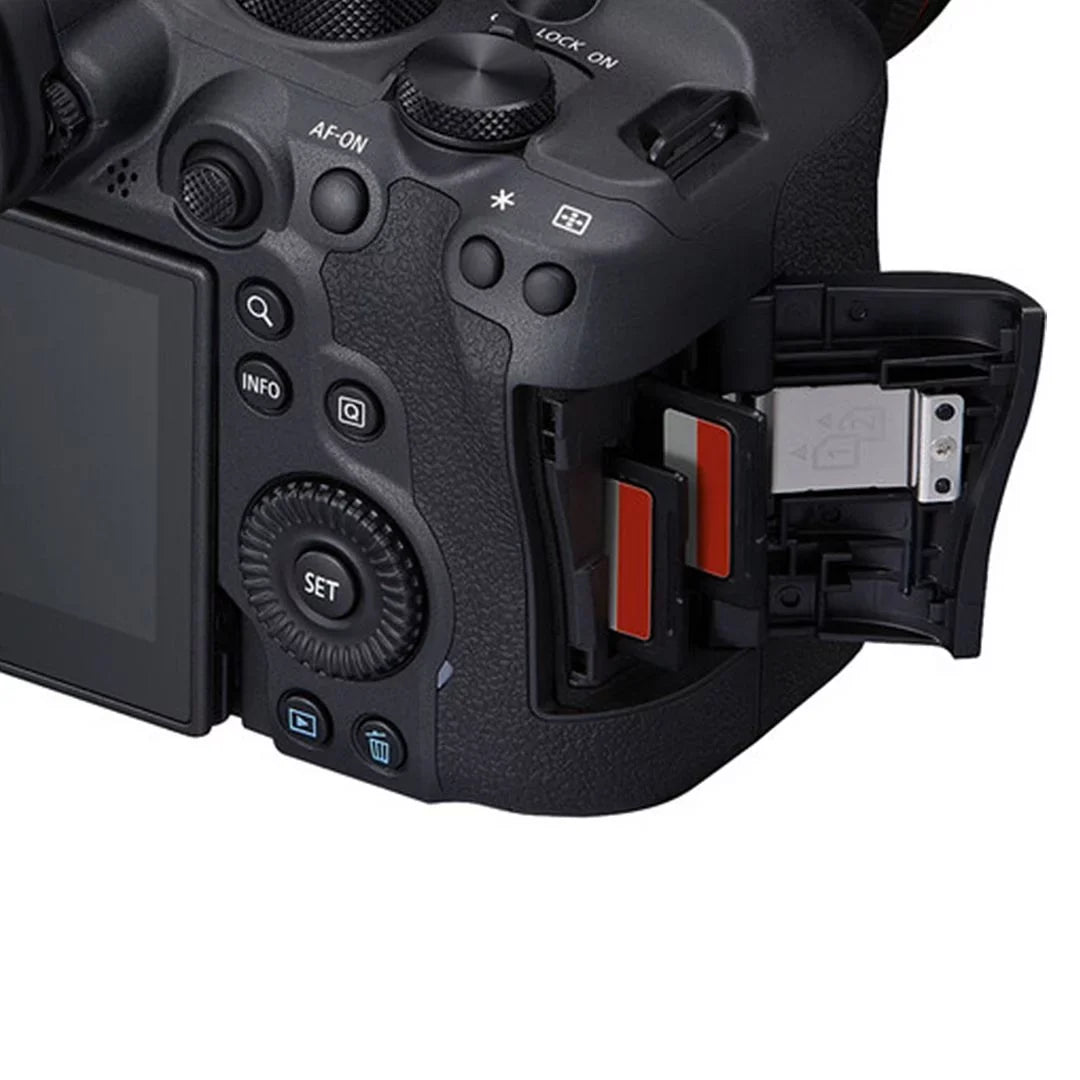Canon EOSize R6 Mark II Mirrorless Camera (Body) with 2 Pack SizeanDisk 32GB Memory Card + Case + ZeeTech Accessory Bundle