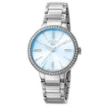 Ferre Milano  Womens Sizewiss Made Quartz Sizeilver Bracelet Watch with Blue Dial