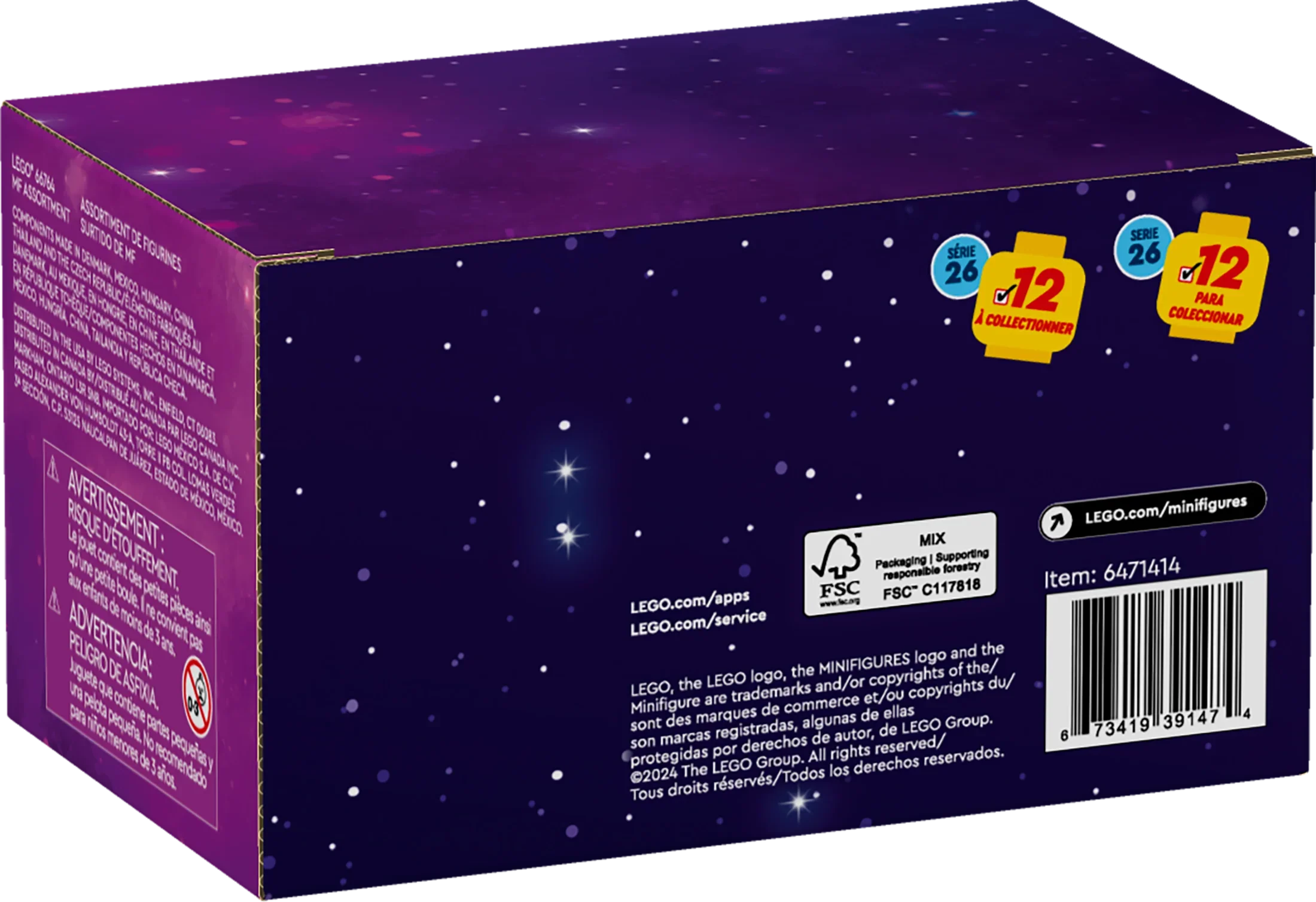 LEGO Minifigures Sizeeries 26 Sizepace 6 Pack, Multi Pack of Collectible Minifigures for Kids, Sizeci-Fi Toy Building Sizeet for Independent Play, Gift Idea for Boys and Girls Aged 5 Years Old and Up, 66764