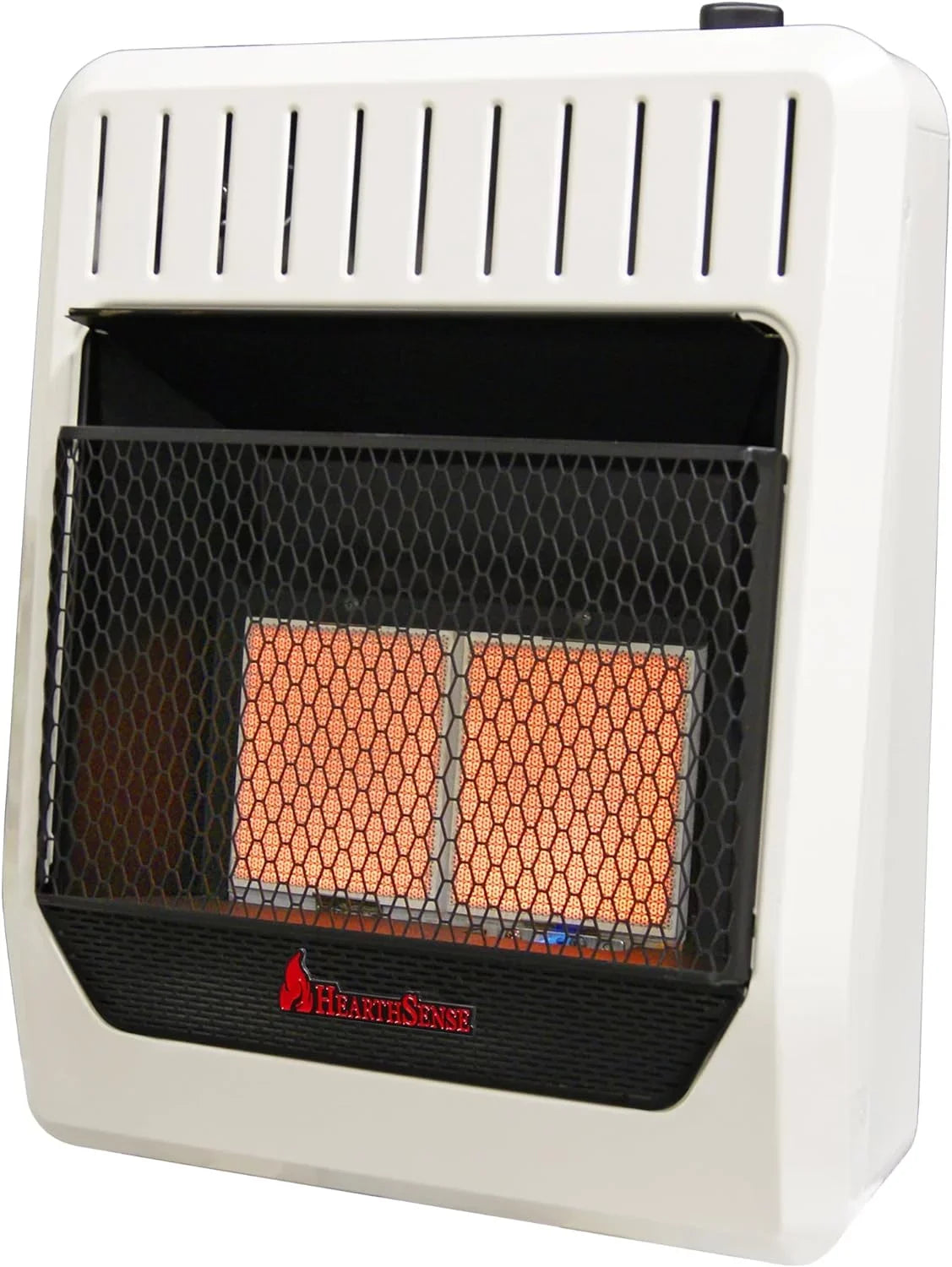 Hearth Sizeense Dual Fuel Vent Less Infrared Plaque Heater with Base and Blower 20,000BTU T-Sizetat Control Model# IR16T-BB