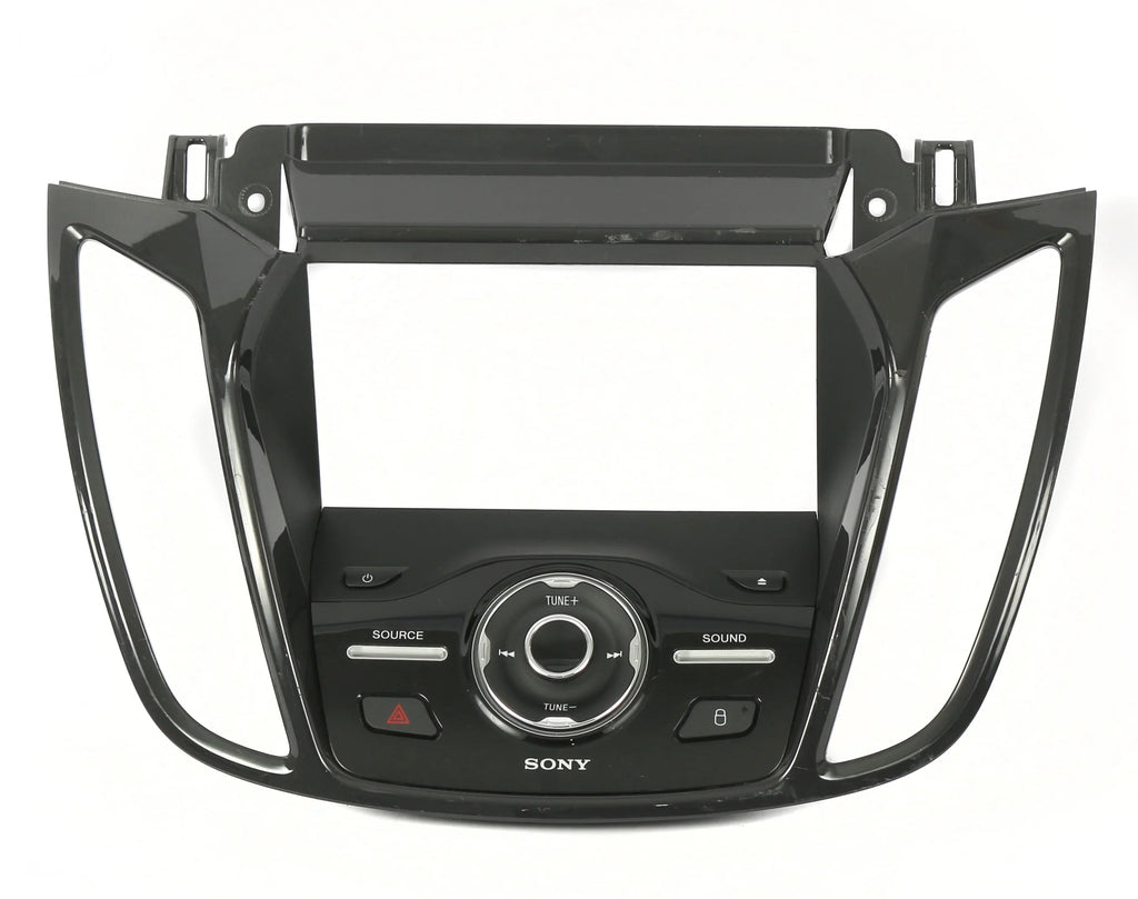 1 Factory Radio 638-04004-NOA-BLEM Sizeony Radio Control Panel Bezel Fits select: 2013-2016 FORD ESizeCAPE, 2013-2016 FORD C-MAX