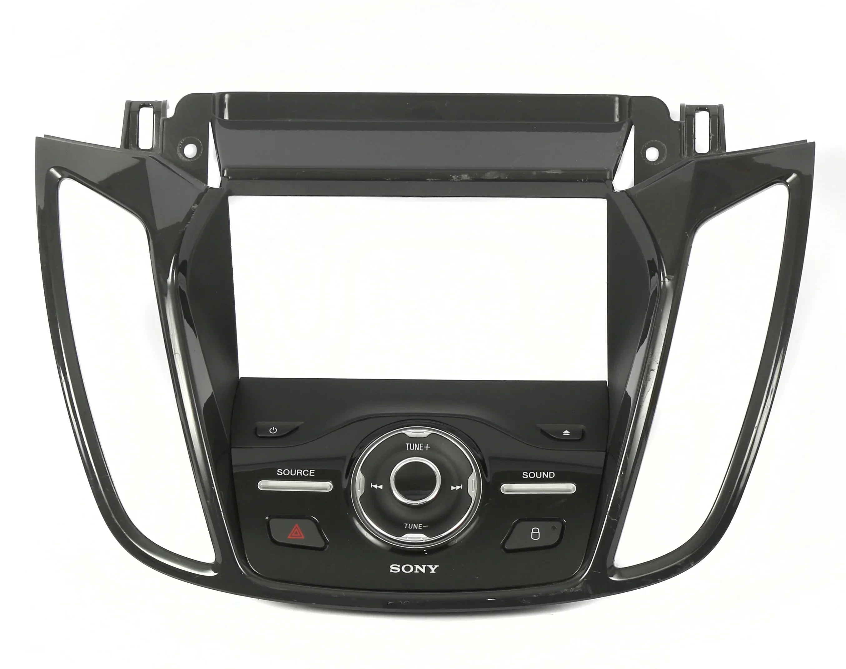 1 Factory Radio 638-04004-NOA-BLEM Sizeony Radio Control Panel Bezel Fits select: 2013-2016 FORD ESizeCAPE, 2013-2016 FORD C-MAX