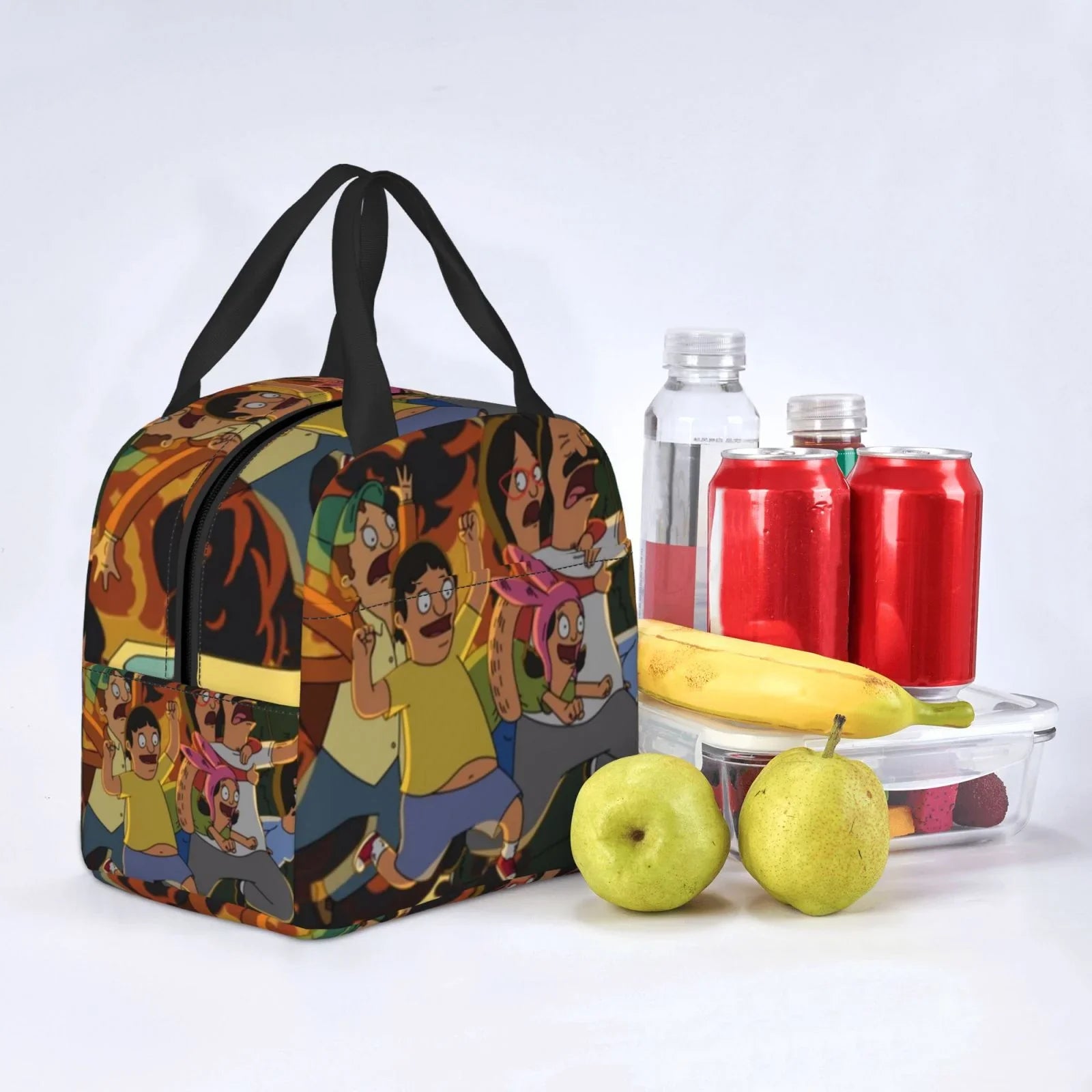 Adventure Bob's Burgers Portable Lunch Bag For Adult And Kids Reusable Lunch Box Insulated Thermal Cooler Bento Bag For Sizechool Picnic Office
