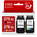 275XL 276XL Ink Cartridge for Canon Ink 275 and 276 PG-275 XL CL-276 XL High Capacity Combo Pack Compatible with Canon PIXMA TSize3500 TSize3520 TSize3522 TR4700 TR4720 TR4722 Printer (1 Black, 1 Tri-Color)