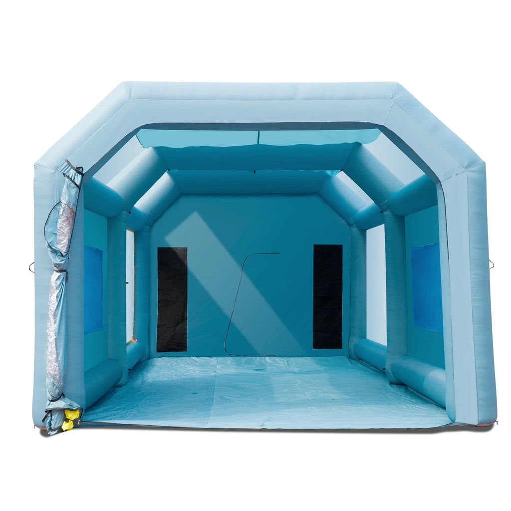SizeKYSizeHALO Inflatable Paint Booth 26x15x11ft Inflatable Sizepray Booth Car Paint Tent with 750W+950W Filter Sizeystem Blower