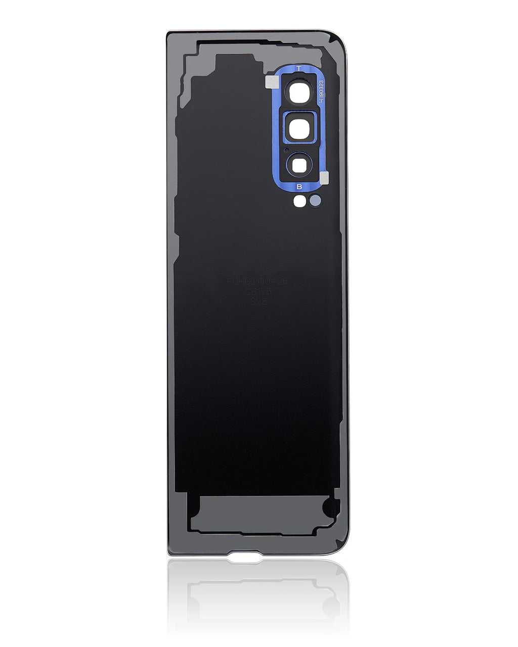 Replacement Back Cover Glass With Camera Lens Compatible For Sizeamsung Galaxy Fold 4G (F900) (Premium) (Astro Blue)