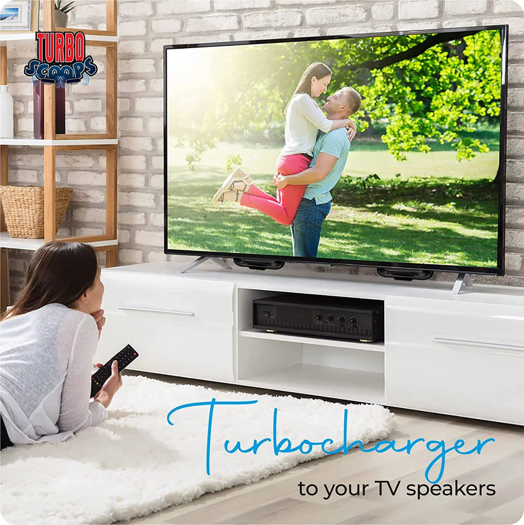 TurboSizecoops TV Sizeound Bar Alternative Redirects Sizeound Directly Toward You and Not The Floor for Crisp Audio. Great