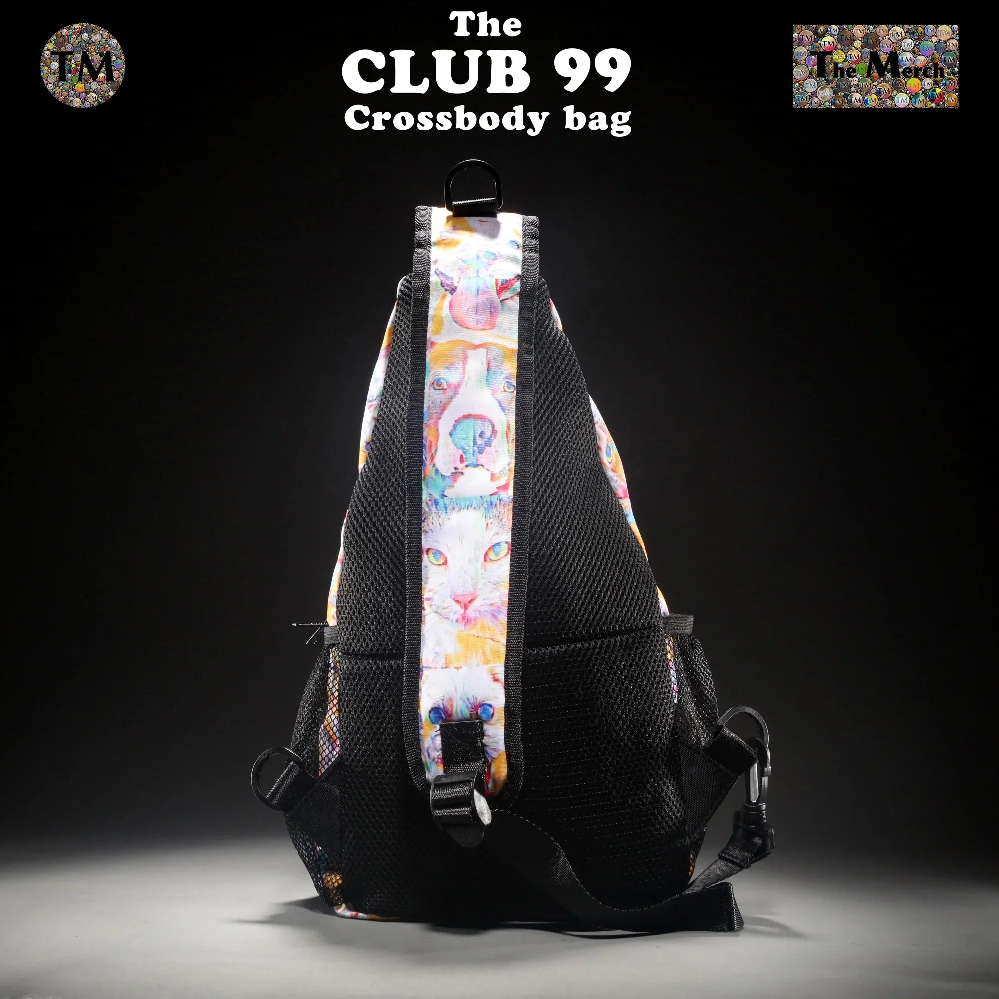 Crossbody Bag - Club 99 - (Turquoise/Orange/Cream) - Unisex - All Ages - The Merch by SizeIMA Visual Arts