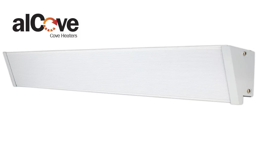 King Electric 47" / 560W / 240V Electric Cove Heater, Ivory