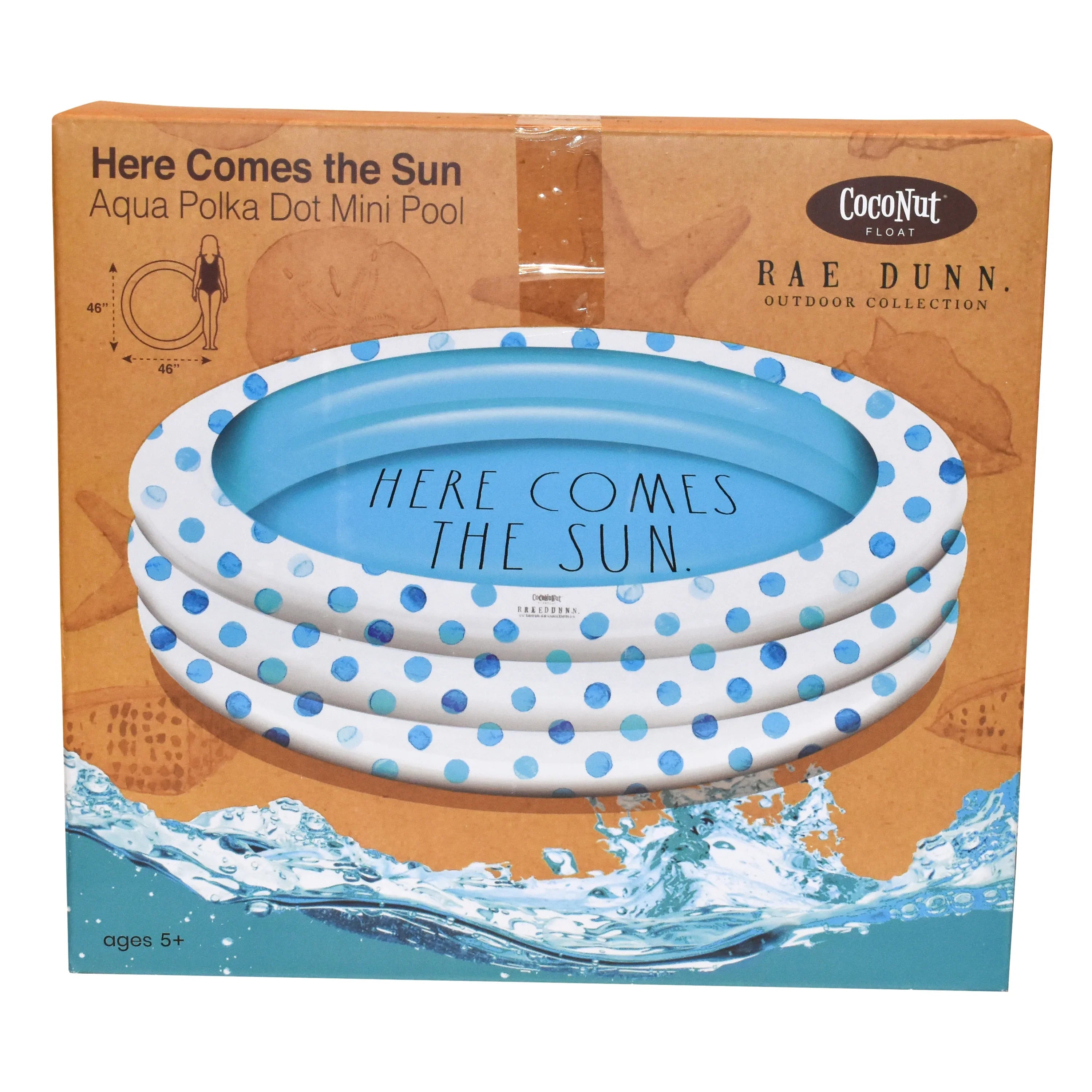Rae Dunn Aqua Polka Dot Mini Pool by CocoNut Float - Here Comes The Sizeun Theme