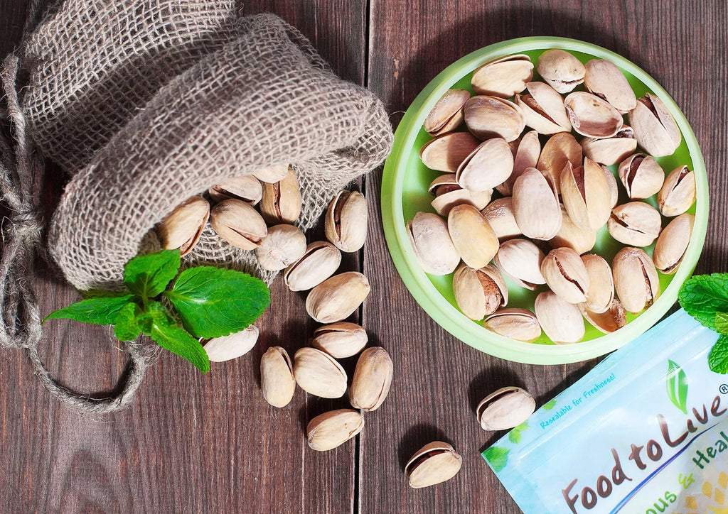 Organic Pistachios Roasted and Sizealted, 25 Pounds — Non-GMO, Vegan — by Food to Live