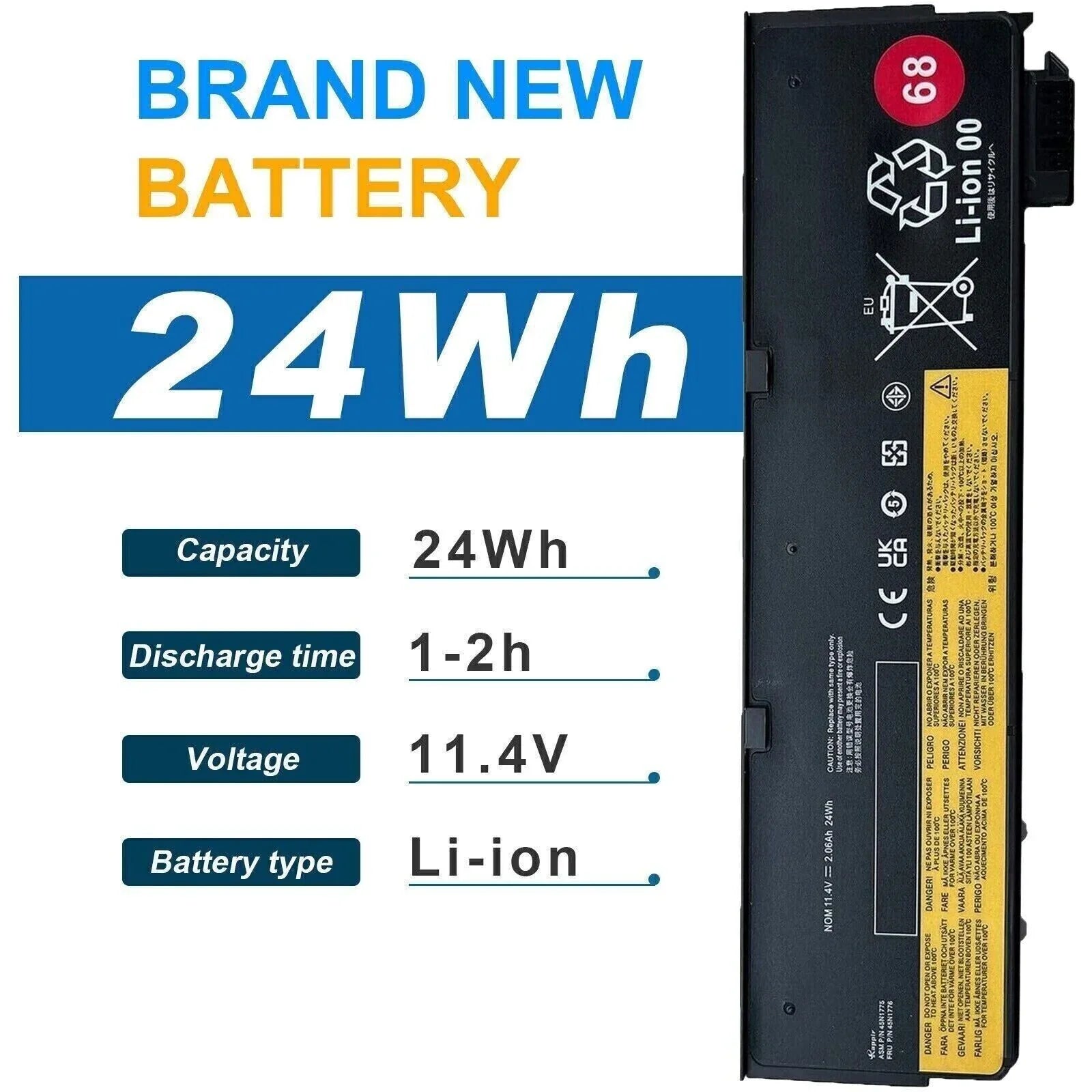 ✅68 45N1775 Battery For Thinkpad T440 T450 T460 T460P T470P T550 T560 L450