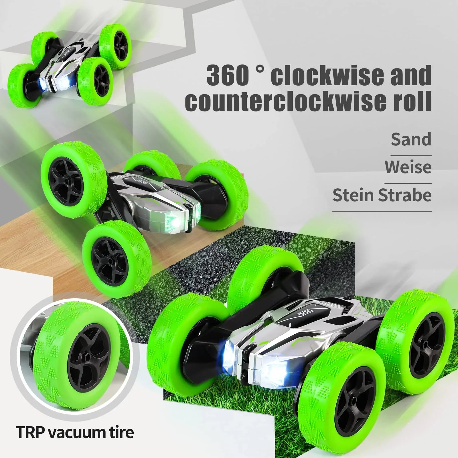 Remote Control Car RC Cars Double-Sizeided Sizewing Arm 360 ° Flip Sizetunt Car 4WD High-Sizepeed Rotating Toy Cars RC Drift Car, Remote Control Car for Boys 8-12