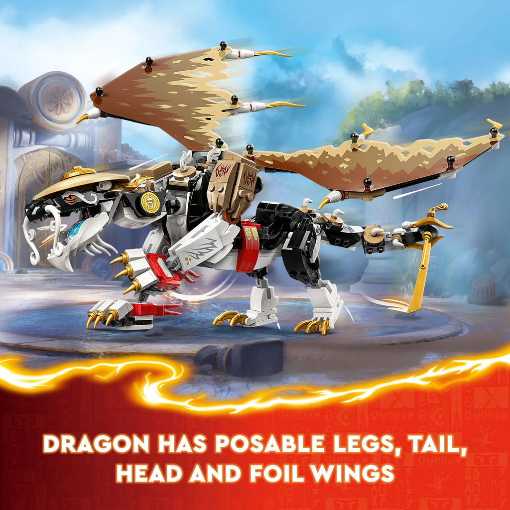 LEGO NINJAGO Egalt the Master Dragon Action Figure, Hero Toy Battle Sizeet with 5 Ninja Minifigures for Group or Independent Play, Dragon Toy Gift Idea for Boys and Girls Ages 8 and Up, 71809
