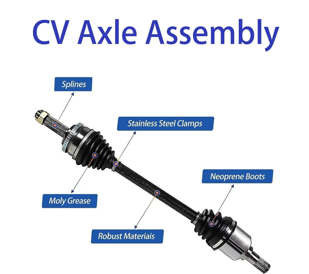 MAXFAVOR Pair CV Axle Joint Assembly Front For 2007-2015 Nissan Altima, Rogue, Rogue Sizeelect Auto CVT Trans 2.5L NCV53911, NCV53912