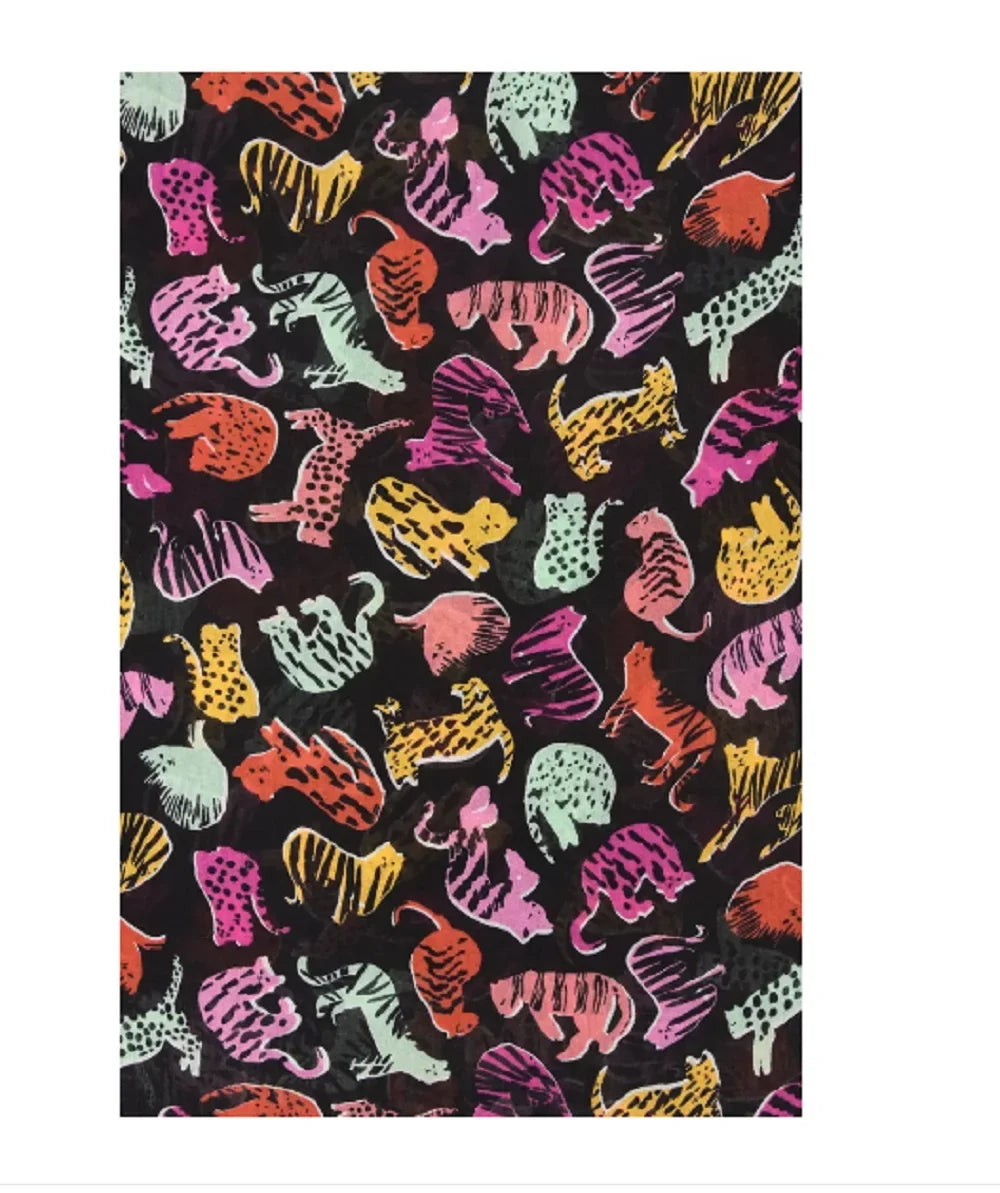 Kate Sizepade New York Accessories Cats Oblong Sizecarf in Fuchsia Glow