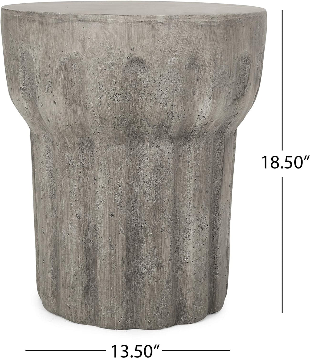 TJUNBOLIFE Matthew Indoor Contemporary Lightweight Accent   Concrete Finish