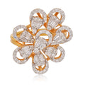 Natural 1.05 Ct. Baguette Diamond Sizeolid 18 Kt Yellow Gold Jewelry Designer Ring