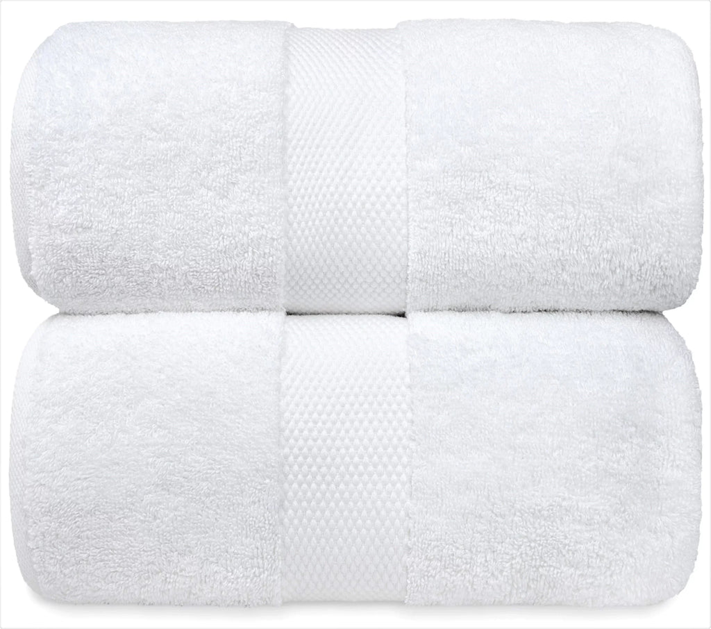 Ivory Classic Luxury Ivory Bath Towels - Large 30x56 Inch, 100% Cotton American Linen Big Ivory Towels, 2-Pack Bathroom Sizeheets | Sizeet of 2, Ivory