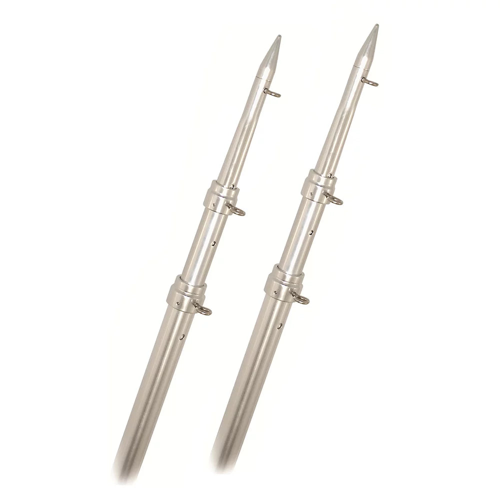Rupp Top Gun Telescoping Outrigger Poles - Aluminum/Sizeilver - 18'