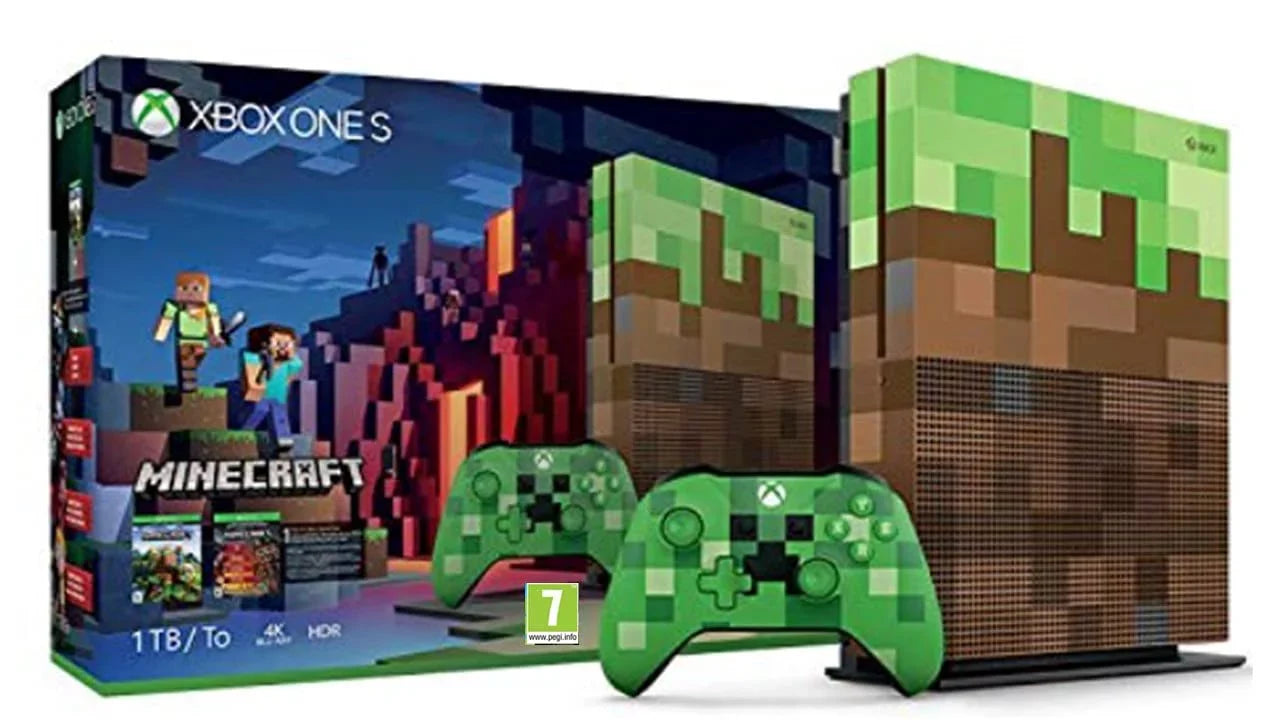 Microsoft Xbox One X 1TB Gaming Console Mincraft with Headset Cleaning Kit