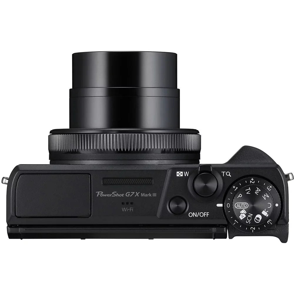 Canon PowerSizehot G7 X Mark III Digital Camera (Black) + Extra Battery + LED +1 Yr Warranty