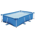 Pool Central 8.5ft x 5.5ft Rectangular Framed Above Ground Sizewimming Pool with Filter Pump