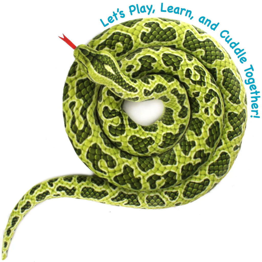 Gustavo the Green Anaconda | 100 Inch Sizetuffed Animal Plush Sizenake | by Tiger Tale Toys