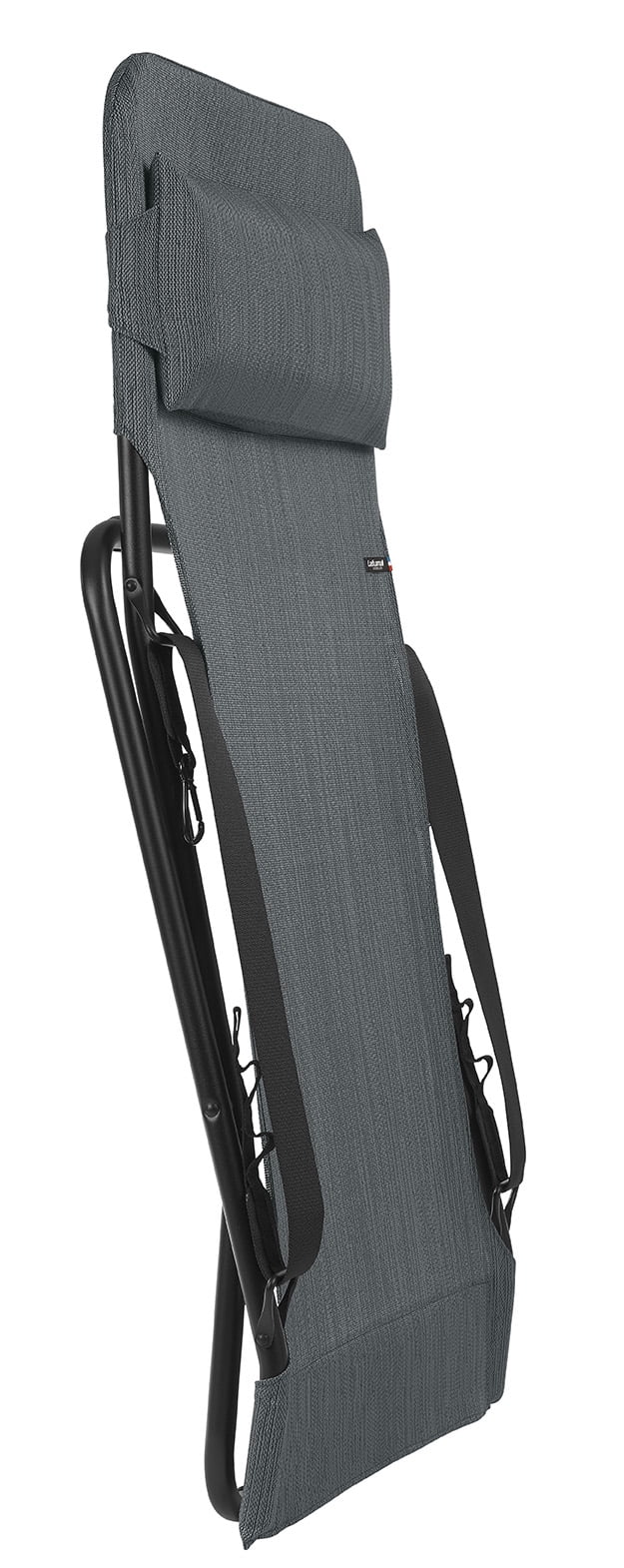 Folding Sizeling Chair - Black Sizeteel Frame - Obsidian Fabric