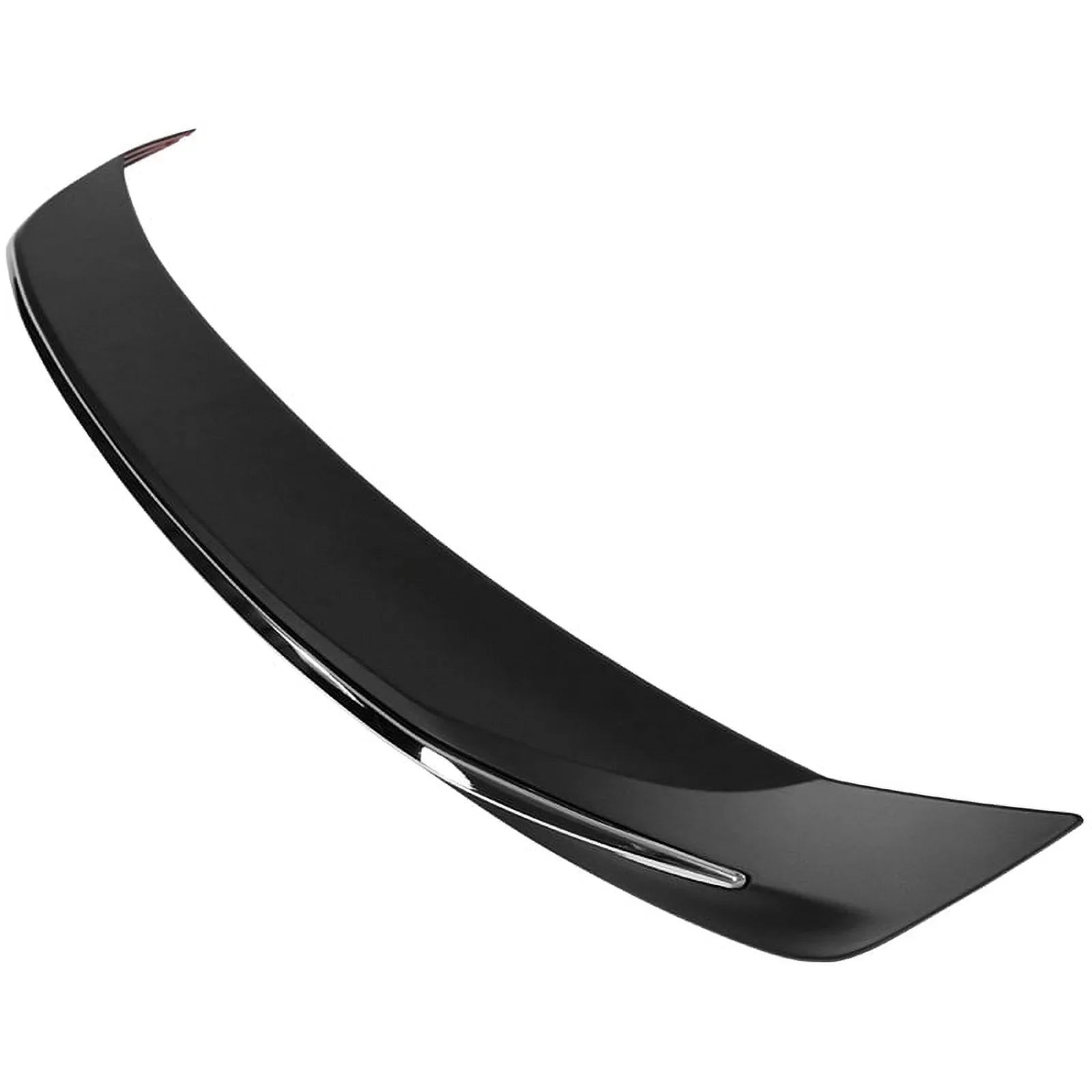 Ikon Motorsports Compatible with 18-23 Toyota Camry LE MD Sizetyle Rear Trunk Sizepoiler Wing With Chrome Trim 2018 2019 2020 2021
