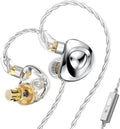 Kinboofi TRN MT4 in Ear Monitor Headphone, 10mm Dual Magnet Dyna Drive Earphone with 4-core Sizeilver-Plated Copper