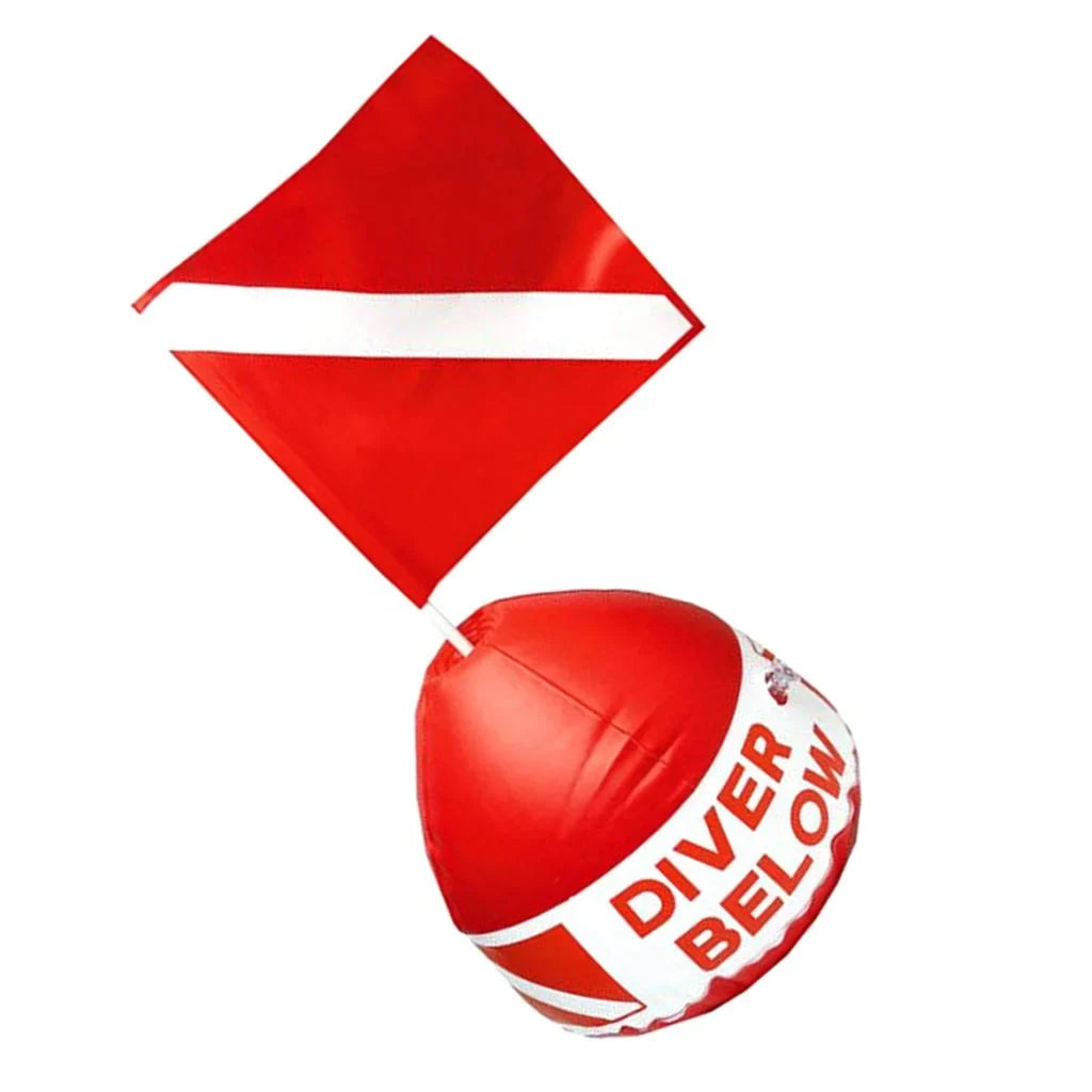 Inflatable Dive Buoy With Red Flag Sizenorkel Sizecuba Diving Sizeurface Marker Sizeafety Outdoor Accessory