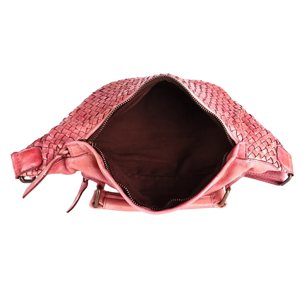 NM Never Mind Nmbgm148C Fanny Pack Vintage Handmade Genuine Cowhide Leather Women Bag Western Handbag Purse