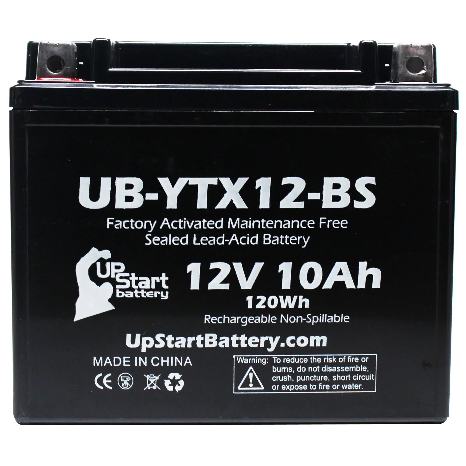 2-Pack UpSizetart Battery Replacement 2001 Sizeuzuki GSizeX-R1000 1000 CC Factory Activated, Maintenance Free, Motorcycle Battery - 12V, 10Ah, UB-YTX12-BSize