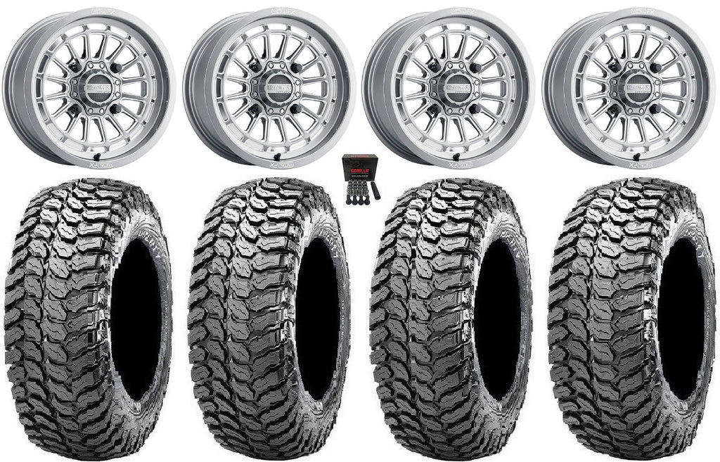 MetalFX Delta Contrast Cut 15" Wheels Gm 29" Liberty Tires Can-Am Maverick X3 / Honda Pioneer 1000 / Talon