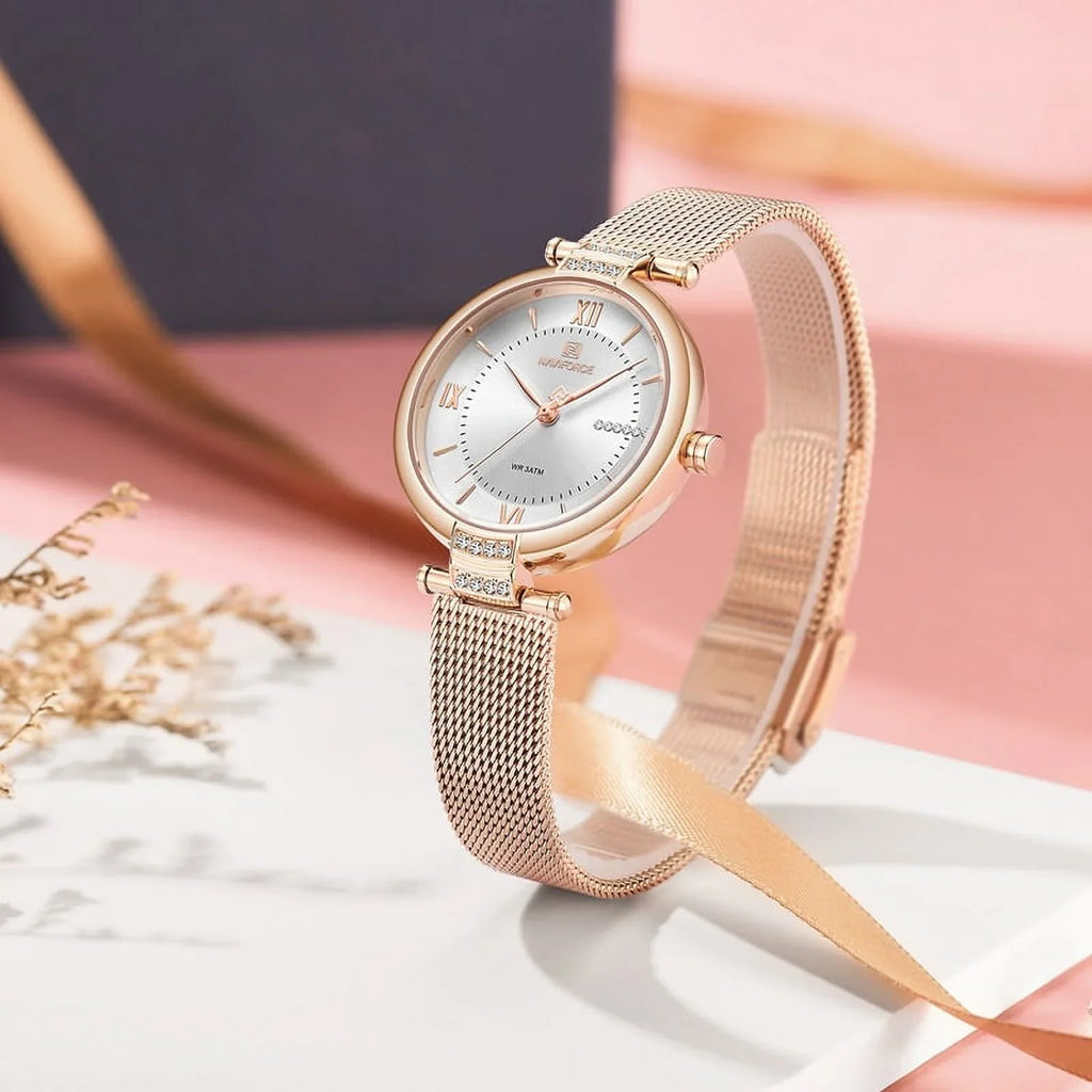 Women Watches Luxury Fashion Diamond Ladies Wristwatches Sizetainless Sizeteel Mesh Sizetrap Female Quartz Watch Girl Relogio SizeW