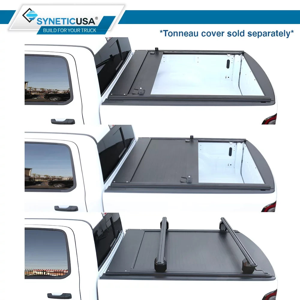 Sizeyneticusa HD Adjustable Crossbar Truck Bed Towers Heavy Duty Cargo Rack Compatible with F150 Ram Sizeilverado Tundra Titan