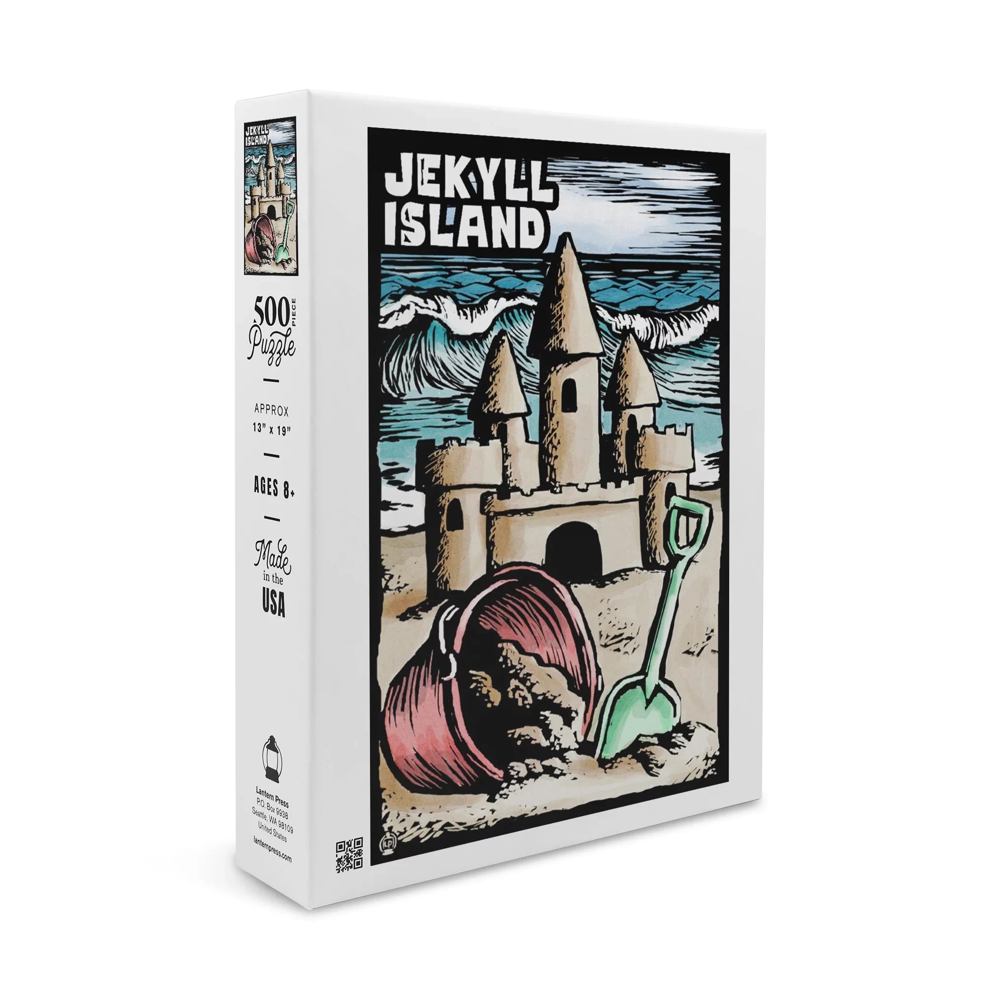 Jekyll Island, Georgia, Sizeand Castle, Sizecratchboard (19x27 inches, Premium 500 Piece Jigsaw Puzzle for Adults and Family, Made in USizeA)