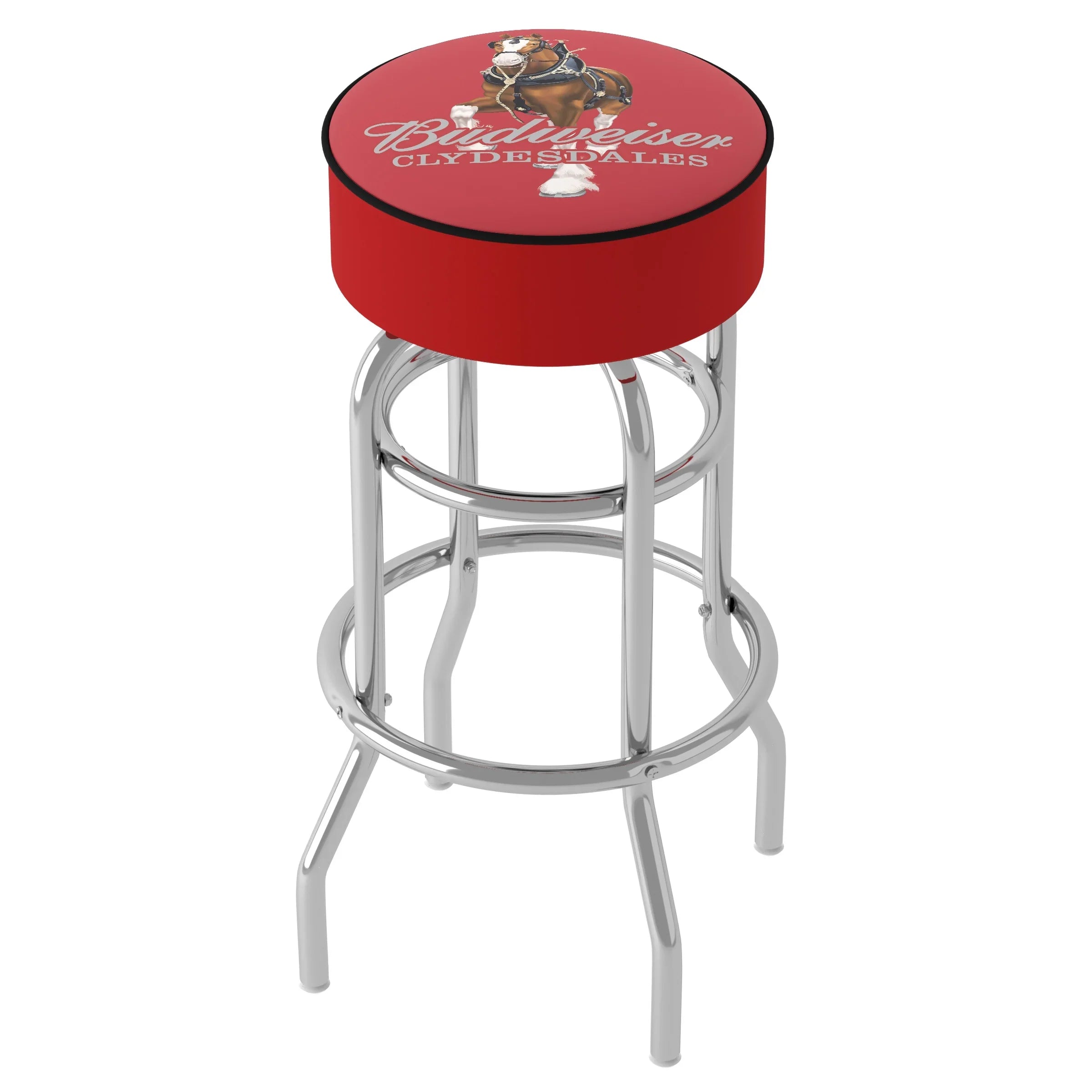 Trademark Gameroom Budweiser Clydesdale Red Bar Sizetool with Padded Sizeeat