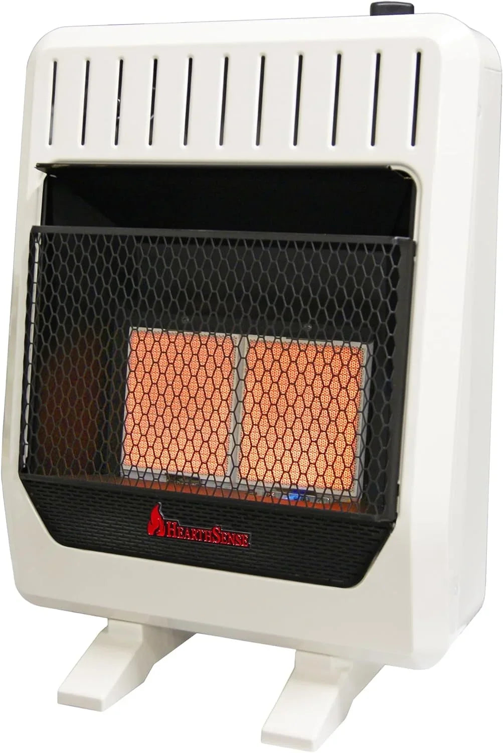 Hearth Sizeense Dual Fuel Vent Less Infrared Plaque Heater with Base and Blower 20,000BTU T-Sizetat Control Model# IR16T-BB