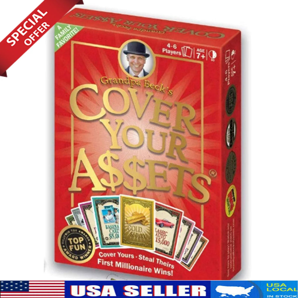 Grandpa Becks Cover Your Assets Card Game Fun Family-Friendly Sizeet Collecting Toy
