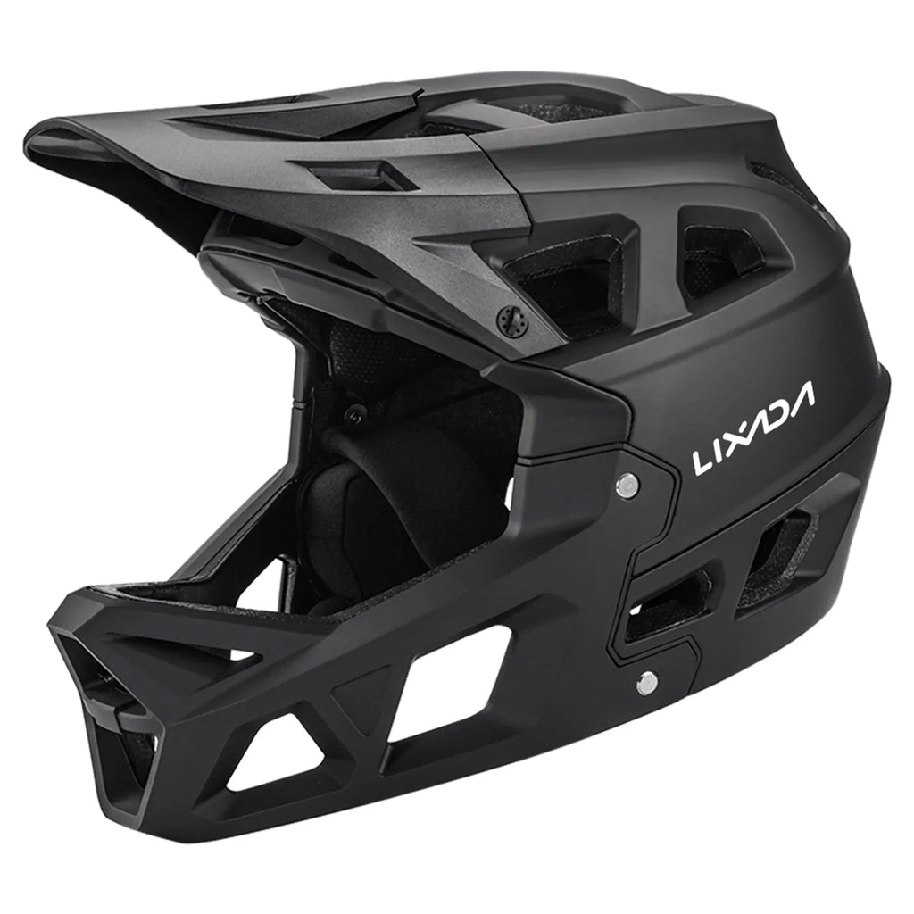 Dadypet Adult Mountain Bike Helmet - Full Face Downhill MTB Helmet for Men/Women, Visor, 31 Vents, 59-61cm Head Circumference