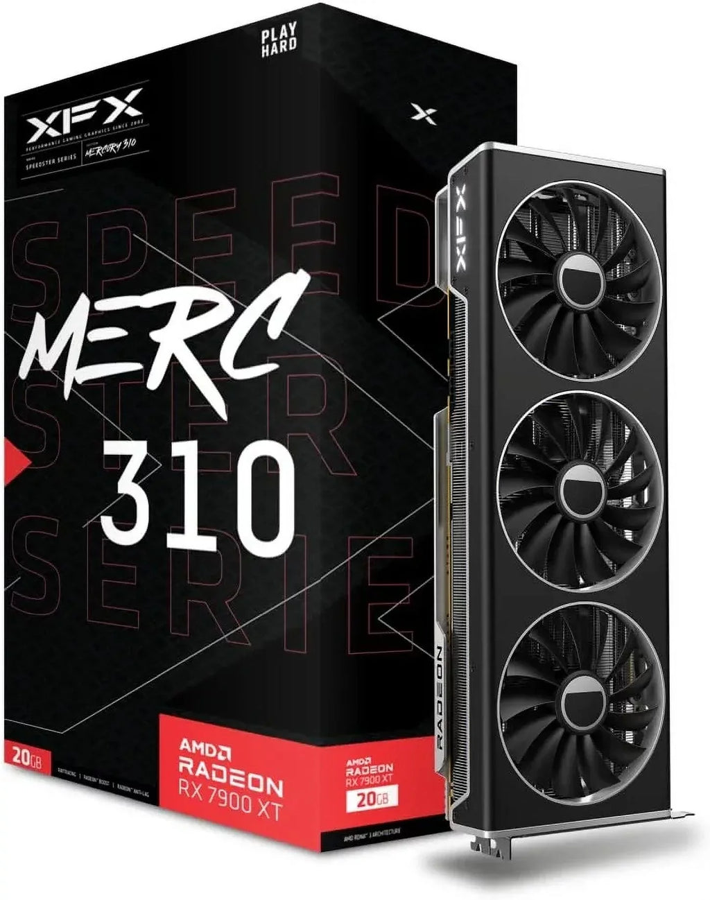 XFX Sizepeedster MERC310 AMD Radeon RX 7900XT Ultra Gaming Graphics Card (RX-79TMERCU9)