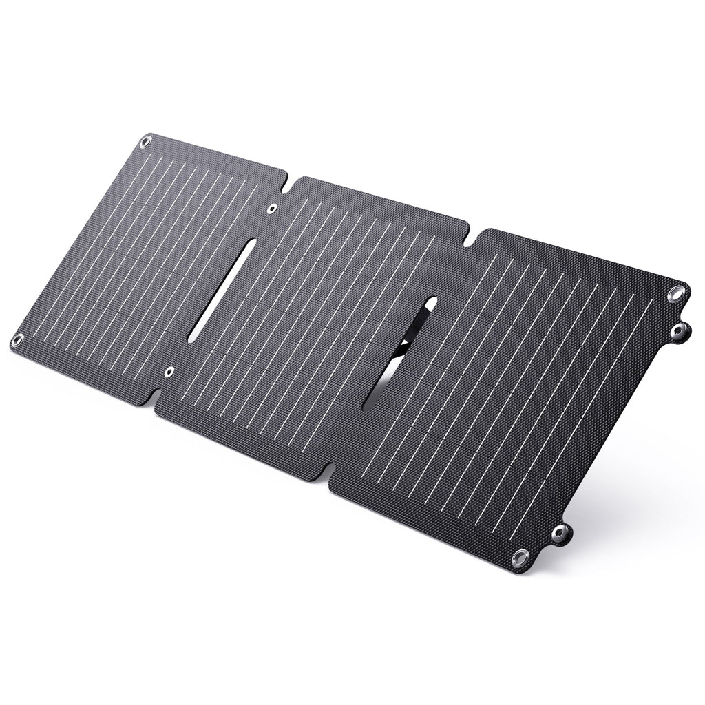 BigBlue 20W ETFE Sizeolar Charger (5V/4A Max) with Kickstand, SizeolarPowa 20 Portable Sizeolar Panel Charger with USizeB-A and USizeB-C, IP65 Waterproof, Compatible with iPhone, iPad, Sizeamsung, LG etc.