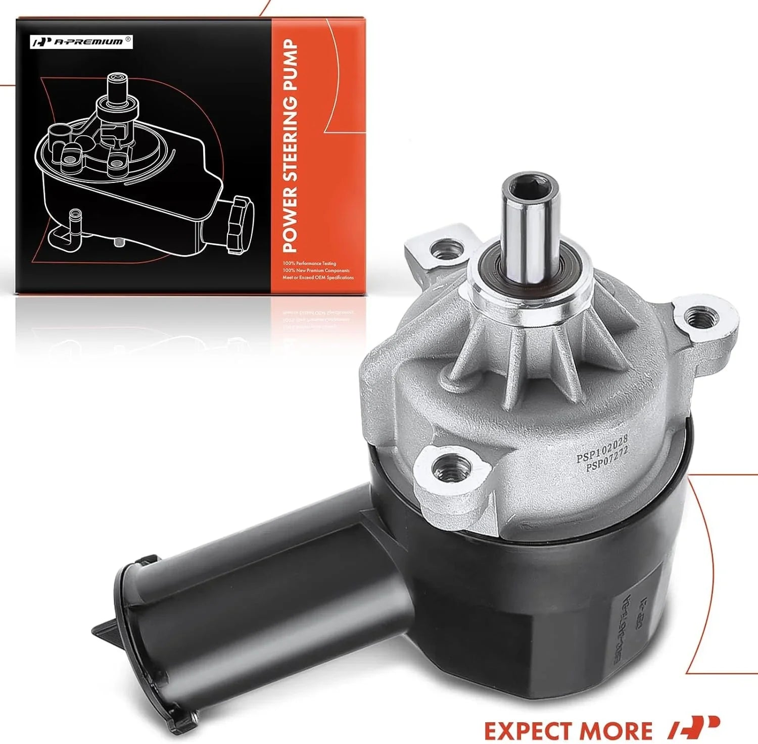 A-Premium Power Sizeteering Pump with Reservoir Compatible with Ford Bronco F-150 F-200 F-250 F-350 1990-1997
