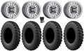 MetalFX Delta Bdlk CC 15" Wheels Gm 32" MotoRally Tires Can-Am Maverick X3 / Honda Pioneer 1000 / Talon