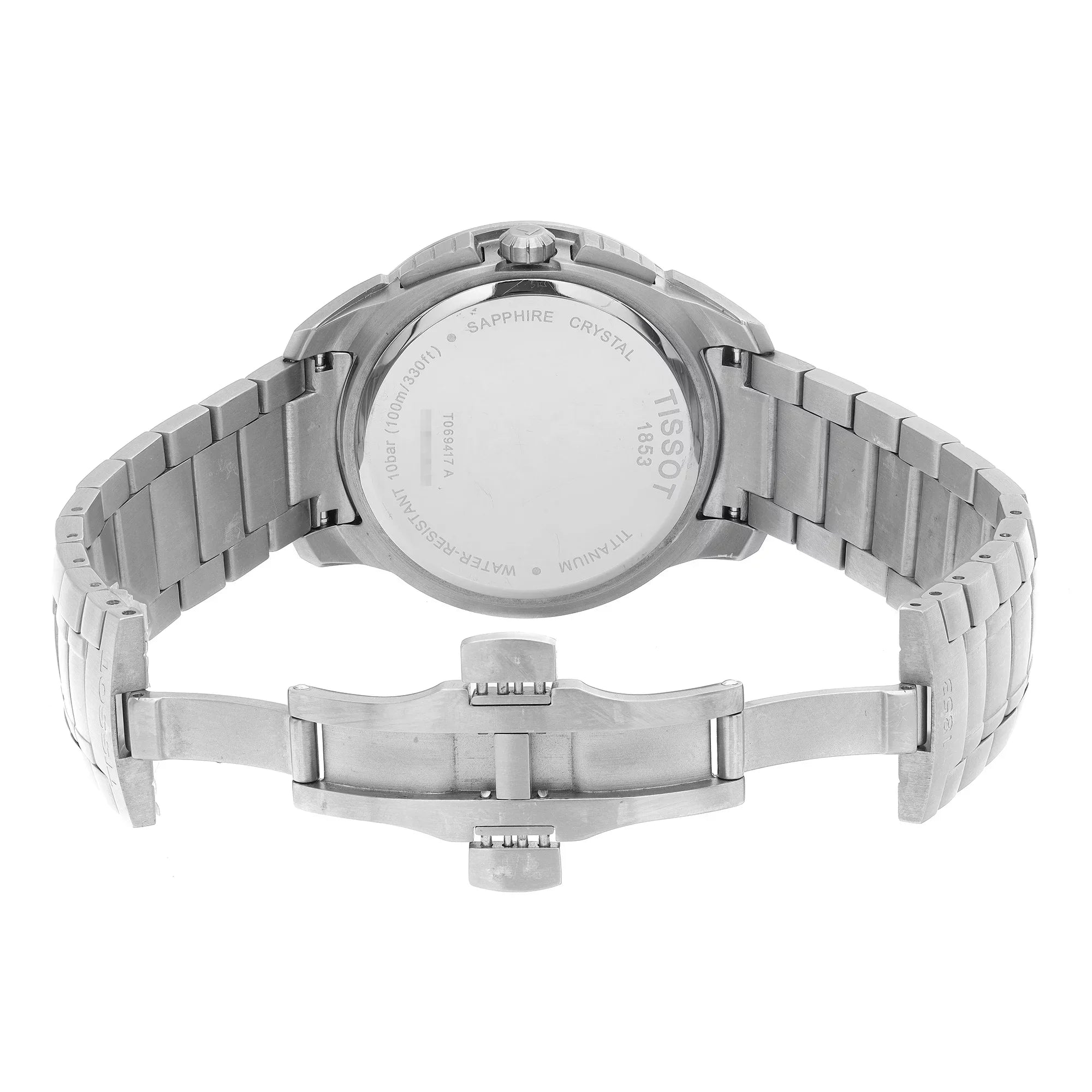 Tissot T-Sizeport 43mm Titanium Blue Dial Mens Quartz Watch T069.417.44.041.00