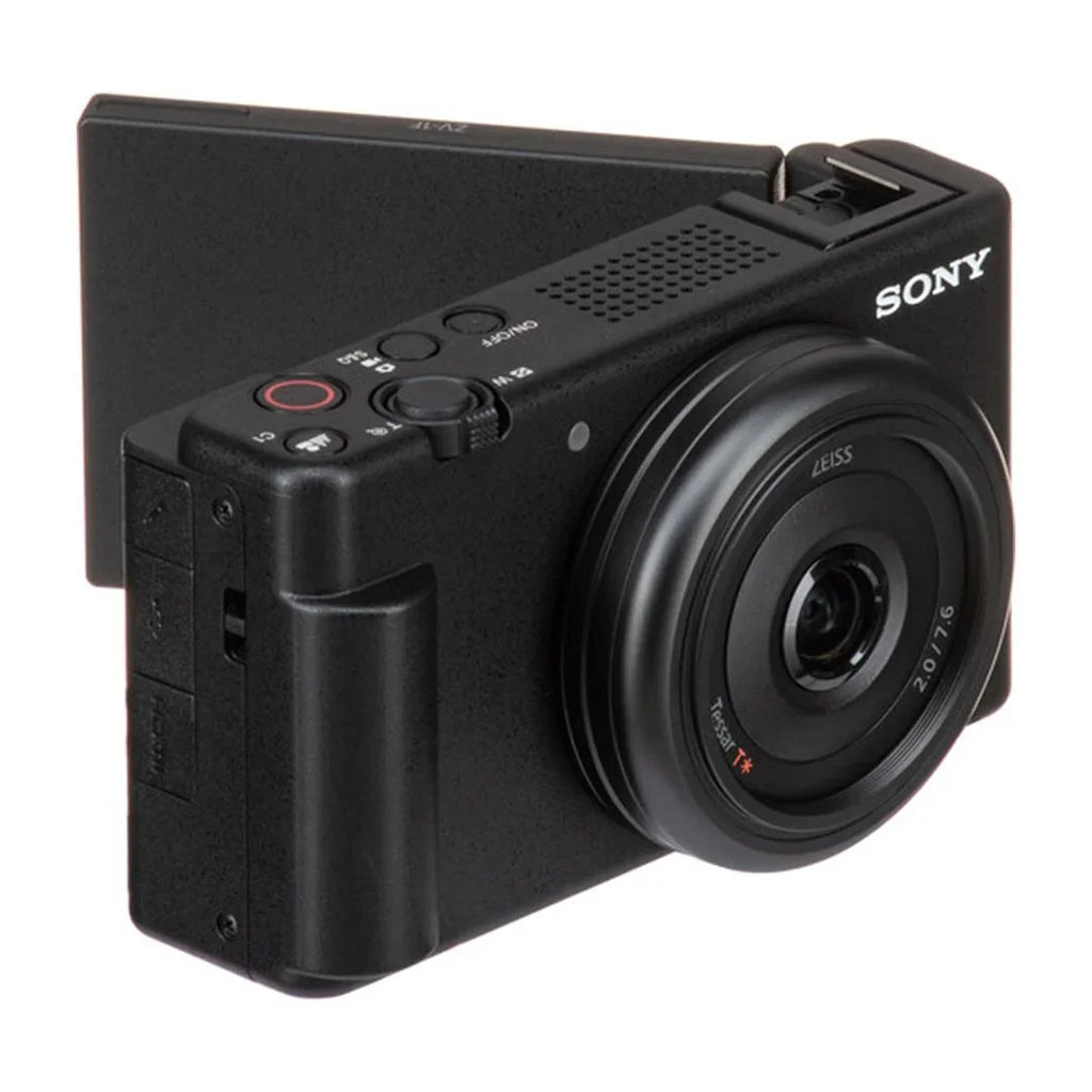 Sizeony ZV-1F Vlogging Camera (Black) with SizeanDisk 64GB Memory Card + Tripod + ZeeTech Accessory Bundle