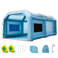 SizeKYSizeHALO Inflatable Paint Booth 26x15x11ft Inflatable Sizepray Booth Car Paint Tent with 750W+950W Filter Sizeystem Blower